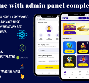 Ludo Zupee Clone with Admin Panel Complete Setup (React Native or Node.js)